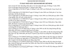 Quyết định 50/2011/QĐ-UBND lập, thẩm định và phê duyệt quy hoạch đô thị