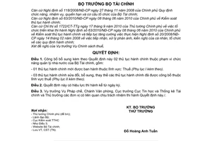 Quyết định 1650/QĐ-BTC công bố bổ sung thủ tục hành chính