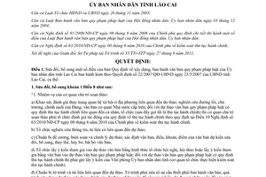 Quyết định 17/2011/QĐ-UBND xây dựng ban hành văn bản quy phạm pháp luật Lào Cai