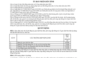 Quyết định 18/2011/QĐ-UBND mức thu, chế độ thu, nộp, quản lý và sử dụng