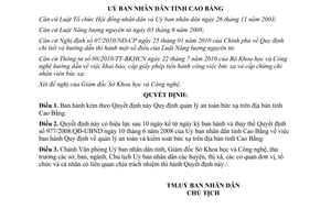 Quyết định 1550/2011/QĐ-UBND quản lý an toàn bức xạ