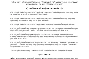 Quyết định 188/QĐ-UBDT phê duyệt Kế hoạch ứng dụng công nghệ thông tin