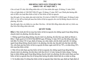 Nghị quyết 03/2011/NQ-HĐND hỗ trợ kinh phí mua bảo hiểm xã hội tự nguyện