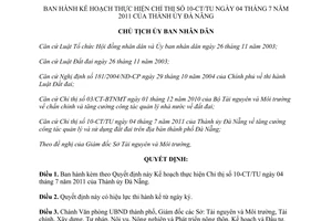 Quyết định 6048/QĐ-UBND Kế hoạch thực hiện Chỉ thị 10-CT/TU