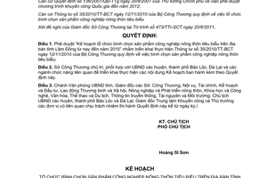 Quyết định 1564/QĐ-UBND phê duyệt Kế hoạch tổ chức bình chọn sản phẩm