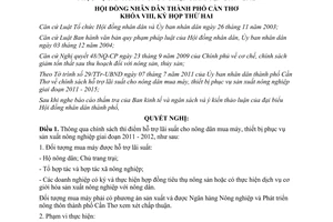 Nghị quyết 03/2011/NQ-HĐND hỗ trợ nông dân mua thiết bị sản xuất nông nghiệp