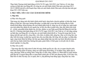 Kế hoạch 50/KH-UBND 2011 tăng cường sự lãnh đạo của Đảng cải cách hành chính 2011-2015 Phú Yên