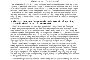 Chỉ thị 24/2011/CT-UBND về xây dựng kế hoạch phát triển kinh tế - xã hội và dự t