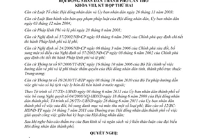 Nghị quyết 05/2011/NQ-HĐND sửa đổi danh mục mức thu phí lệ phí