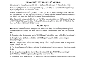 Quyết định 20/2011/QĐ-UBND chế độ dinh dưỡng đặc thù