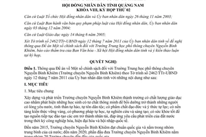 Nghị quyết 12/2011/NQ-HĐND chính sách đối với học sinh và giáo viên Quảng Nam