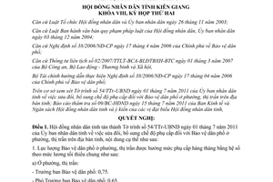 Nghị quyết 24/2011/NQ-HĐND chế độ phụ cấp Bảo vệ dân phố ở phường