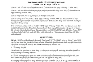 Nghị quyết 21/2011/NQ-HĐND phí thẩm định cấp quyền sử dụng đất