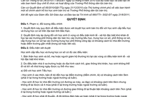 Quyết định 1319/2011/QĐ-UBND quy định điều kiện được xét duyệt học sinh bán trú