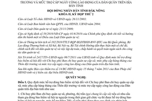 Nghị quyết 21/2011/NQ-HĐND hỗ trợ đóng bảo hiểm xã hội tỉnh Đăk Nông