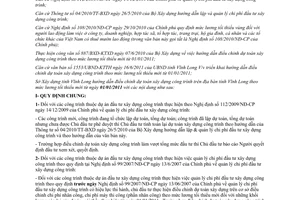 Hướng dẫn 634/SXD-KTTH điều chỉnh chi phí nhân công và chi phí máy thi công