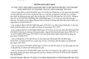 Hướng dẫn 6805/HDLS/GDĐT-TC-LĐTBXH 2011 miễn giảm học phí chi phí học tập Hồ Chí Minh