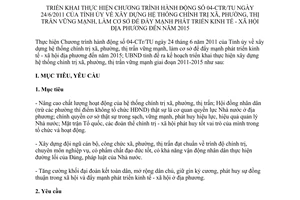 Kế hoạch 53/KH-UBND năm 2011 xây dựng hệ thống chính trị vững mạnh Phú Yên