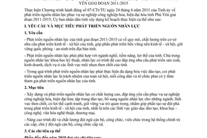 Kế hoạch 52/KH-UBND hành động phát triển nguồn nhân lực công nghiệp hóa Phú Yên