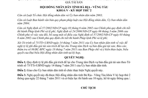 Nghị quyết 30/2011/NQ-HĐND về tỷ lệ phí đấu giá trích cho Trung tâm bán đấu giá