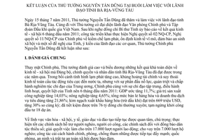 Thông tư 171/TB-VPCP kết luận Thủ tướng Nguyễn Tấn Dũng