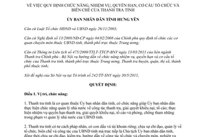 Quyết định 1222/QĐ-UBND 2011 chức năng cơ cấu tổ chức biên chế Thanh tra tỉnh Hưng Yên