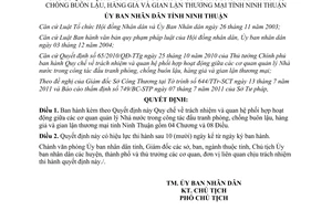 Quyết định 31/2011/QĐ-UBND Quy chế trách nhiệm và quan hệ phối hợp hoạt động