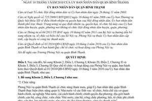 Quyết định 09/2011/QĐ-UBND sửa đổi Quy chế tổ chức và hoạt động Phòng Nội vụ