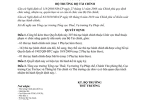 Quyết định 1782/QĐ-BTC công bố thủ tục hành chính