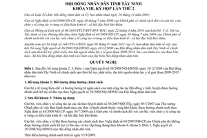 Nghị quyết 28/2011/NQ-HĐND sửa đổi Nghị quyết 38/2008/NQ-HĐND