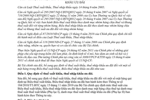 Thông tư 108/2011/TT-BTC sửa đổi thuế xuất khẩu, thuế nhập khẩu ưu đãi