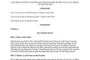 Nghị định 63/2011/NĐ-CP hướng dẫn Luật Trọng tài thương mại