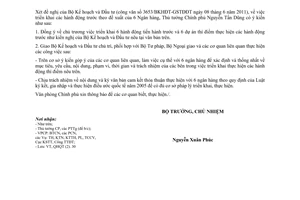 Công văn 4486/VPCP-QHQT phê duyệt việc triển khai hành động trước theo đề xuất