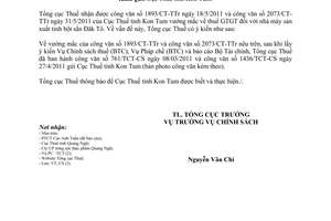 Công văn 2272/TCT-CS chính sách thuế giá trị gia tăng