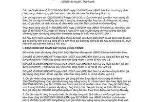 Công văn 581/SXD-HD hướng dẫn điều chỉnh dự toán xây dựng công trình