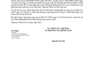 Công văn 2302/TCT-CS thuế suất thuế giá trị gia tăng