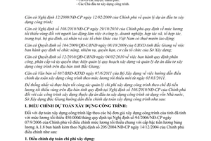 Công văn 372/SXD-KT&VLXD hướng dẫn điều chỉnh dự toán theo mức lương tối thiểu