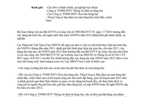 Công văn 1514/CHHVN-KHTC xây dựng dự toán thu, chi ngân sách nhà nước