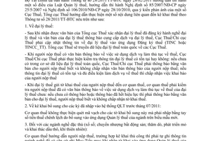 Công văn 2344/TCT-KK kê khai thuế theo hướng dẫn tại Thông tư 28/2011/TT-BTC