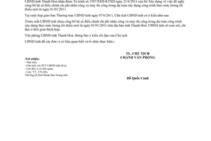 Công văn 4298/UBND-CN công bố hệ số điều chỉnh chi phí nhân công