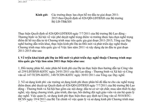 Công văn 1158/TCDN-KHTC triển khai kinh phí Dự án Đổi mới và phát triển dạy nghề