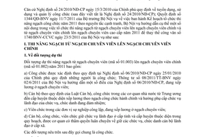 Công văn 2516/BNV-CCVC tổ chức kỳ thi nâng ngạch lên chuyên viên chính