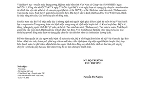 Công văn 4128/BYT-BH sử dụng giấy chuyển viện theo năm tài chính