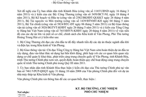 Công văn 4821/VPCP-KTN tiến độ của dự án lớn và một số cơ chế, chính sách