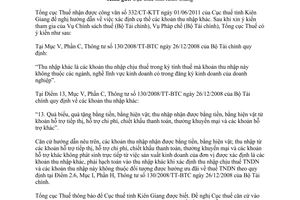 Công văn 2474/TCT-CS xác định khoản thu nhập khác