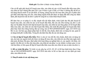 Công văn 2351/LĐTBXH-KHTC  lập, trình Bộ phê duyệt kế hoạch và kế hoạch đấu thầu