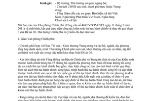 Công văn 5046/VPCP-KSTT thông báo ý kiến chỉ đạoThủ tướng Chính phủ