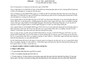 Công văn 7925/STC-CS hướng dẫn công tác quản lý, sử dụng tài sản nhà nước