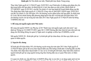 Công văn 10051/BTC-KBNN hướng dẫn hạch toán kinh phí tiết kiệm 10%