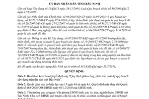 Quyết định 113/QĐ-UBND phân công, phân cấp quản lý quy hoạch